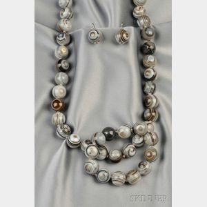 Banded Agate Bead Convertible Suite