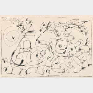 Joan Miró (Spanish, 1893-1983) Plate from UBU ROI