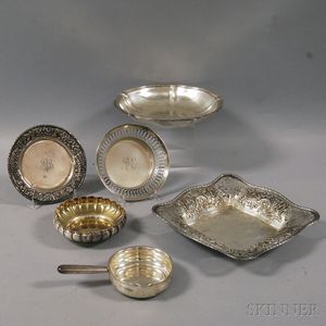 Six Pieces of Assorted Sterling Silver Tableware