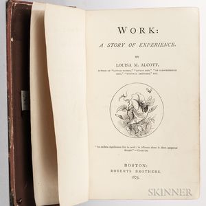 Alcott, Louisa May (1832-1888) Work: a Story of Experience , with Clipped Signature.