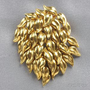 18kt Gold Pendant/Brooch, Cellino