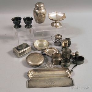 Assorted Small Silver and Silver-plated Articles