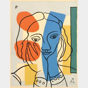 After Fernand Léger (French, 1881-1955) Portrait de femme