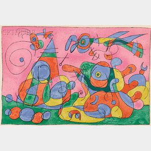 Joan Miró (Spanish, 1893-1983) Plate from UBU ROI