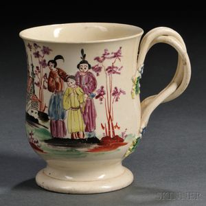 Staffordshire Cream-colored Earthenware Mug