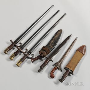 Four Bayonets and Three Knives