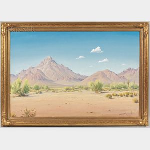 Norman Henry Yeckley (American, 1914-1994) Desert Landscape