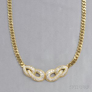 18kt Gold and Diamond Necklace, Emis