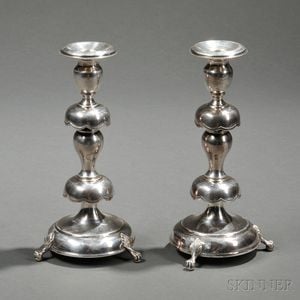 Pair of Sterling Silver Candlesticks