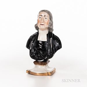 Earthenware Portrait Bust of John Wesley