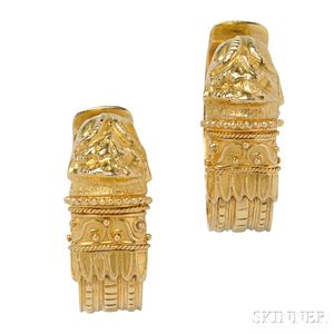 18kt Gold Earrings, Lalaounis