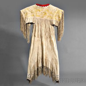 Southern Cheyenne Beaded Hide Woman's Dress