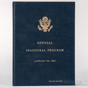 Kennedy, John Fitzgerald (1917-1963) and Lyndon B. Johnson (1908-1973) Official Program Inaugural Ceremonies, Limited Edition Presentat