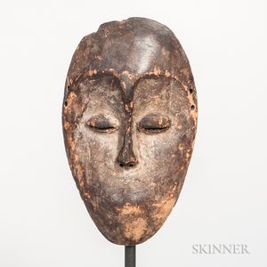Bwami Society Carved Wood Lega Mask
