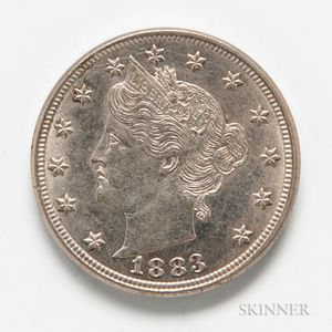 1883 No Cents Liberty Head Nickel. 
