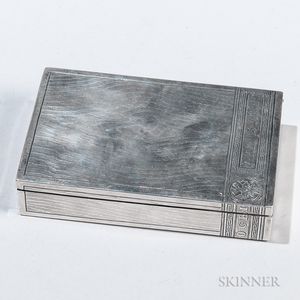 Russian .875 Silver Cigar Box