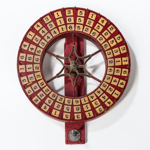 Two Sided Red-painted Gaming Wheel