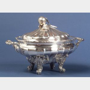 Portuguese Classical-style Silver Soup Tureen