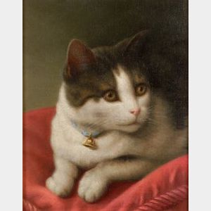 Helen McKay Steele Brandt (American, 19th/20th Century) Kitten with a Bell Collar