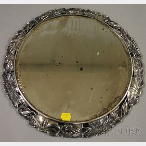 Pairpoint Mfg. Co. Silver Plated Daisy Pattern Mirrored Tableau