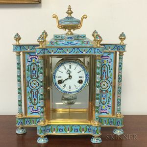Cloisonne Striking Table Clock