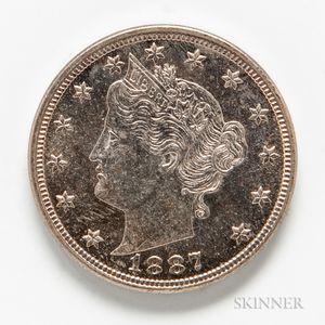 1887 Proof Liberty Head Nickel. 