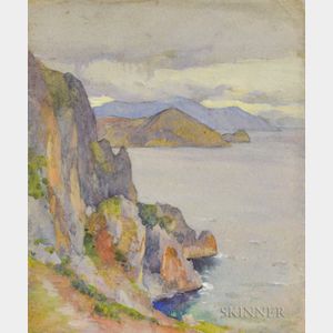 Mabel May Woodward (American, 1877-1945) Mountainous Coast