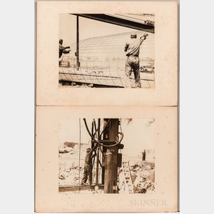 Samuel Kravitt (American, 1913-2000) Fifteen Original Photographs Taken During the Construction of the 1939 World's Fair.