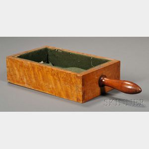 Shaker Bird's-eye Maple and Maple Church Collection Box