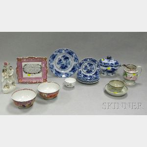 Fifteen Decorated English Ceramic Items