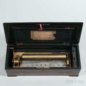 Lever-wind Piano Forte Cylinder Musical Box