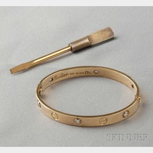 18kt Gold "Love" Bracelet, Aldo Cipullo, Cartier