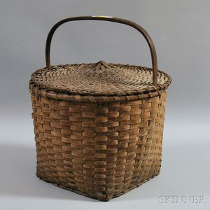 Woven Splint Covered Basket