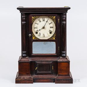 Atkins Clock Co. Flat-top Shelf Clock