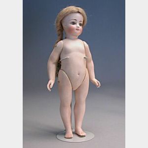 Very Large French All Bisque Doll