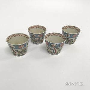 Set of Four Japanese Ceramic Cups