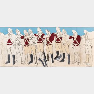Larry Rivers (American, 1923-2002) Redcoats (fold out)