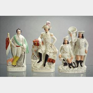 Three Staffordshire Character Figures