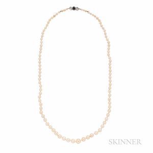 Art Deco Cultured Pearl Necklace