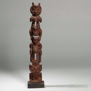 Northwest Coast Carved Totem Pole