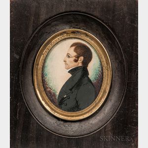 Attributed to James H. Gillespie (British/American, 1793-after 1849) Portrait of Reverend Thomas S. Savage