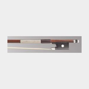 French Silver Mounted Violin Bow, F. N. Voirin
