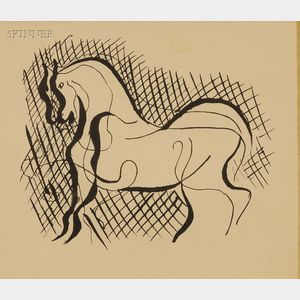 After Pablo Picasso (Spanish, 1881-1973),Georges Aubert, engraver (French, 1886-1961) Untitled (Horse)