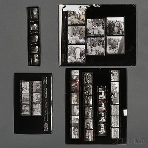 Malcolm X (1925-1965) Ten Contact Sheets of Photographs Taken by Robert Haggins (1922-2006)