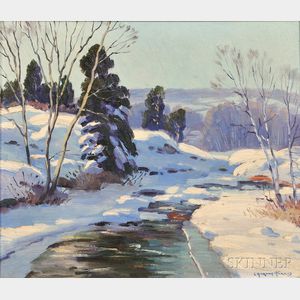 Charles Gordon Harris (American, 1891-1963) Brook in Winter