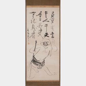 Hanging Scroll Depicting Hotei
