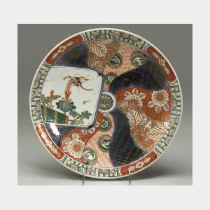 Japanese Imari Porcelain Platter and Shaped Dish.