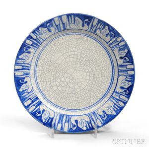 Dedham Pottery Swan Plate
