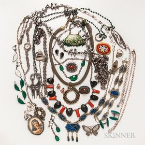 Group of Sterling Silver and Costume Jewelry