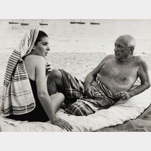 Lucien Clergue (French, 1934-2014) Picasso at the Beach, Cannes